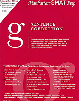 Sentence Correction Gmat Preparation Guide Not Available